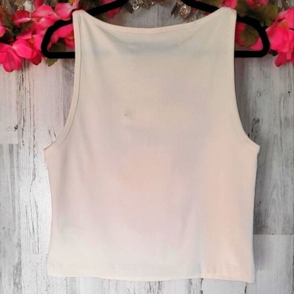 Silence + Noise Mercedes Lips Graphic Tank Top URBAN OUTFITTERS NWT/NWOT - Picture 7 of 7